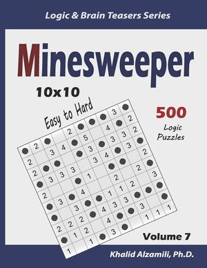 Minesweeper: 500 Easy to Hard Logic Puzzles (10x10) image number 0