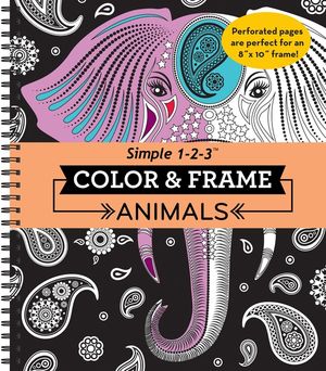 Color & Frame - Animals (Adult Coloring Book) image number 0
