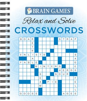 Brain Games - Relax and Solve: Crosswords (Blue) image number 0