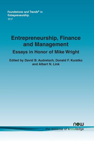 Entrepreneurship, Finance and Management: Essays in Honor of Mike Wright image number 0