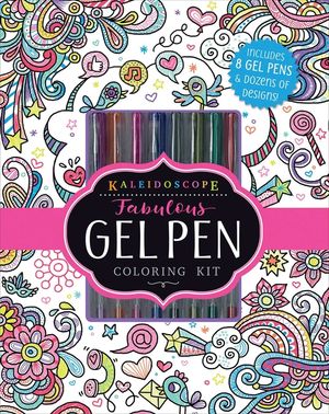 Kaleidoscope: Fabulous Gel Pen Coloring Kit [With Pens/Pencils] image number 0