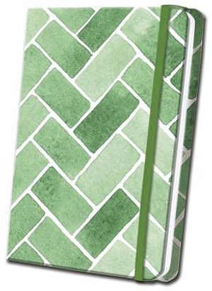 Green Tile Linen Journal image number 0