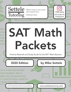 SAT Math Packets (2020 Edition): Practice Materials and Study Guide for the SAT Math Sections image number 0