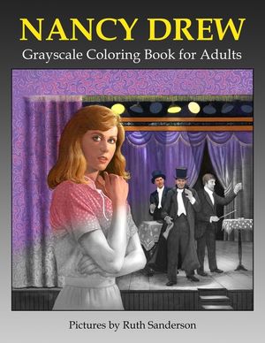 Nancy Drew Grayscale Coloring Book for Adults image number 0