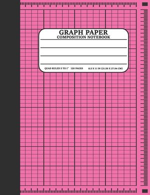 Graph Paper Composition Notebook: Math and Science Lover Pink Graph Paper Cover Notebook (Quad Ruled 5 squares per inch, 120 pages) Birthday Gifts For image number 0