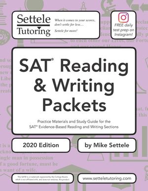 SAT Reading & Writing Packets (2020 Edition): Practice Materials and Study Guide for the SAT Evidence-Based Reading and Writing Sections image number 0