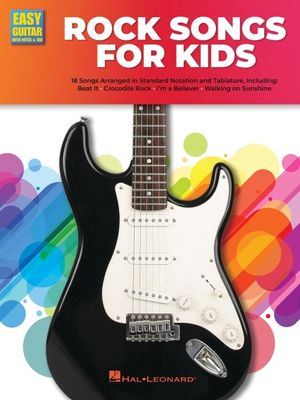 Rock Guitar Songs for Kids: Easy Guitar with Notes & Tab Songbook image number 0