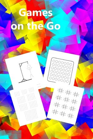 Games on the Go: Puzzle Book with Pencil and paper games to keep everybody happy on those long journeys or wet afternoons. Full Instruc image number 0
