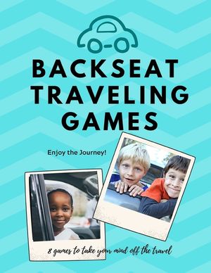 Backseat Traveling Games: 8 paper games excellent for travel by car, air, train, or bus image number 0