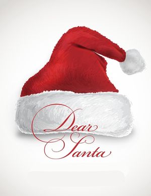 Dear Santa: Letters for Old Saint Nick * Holiday Keepsake * 8.5 " x 11" 120 pages image number 0