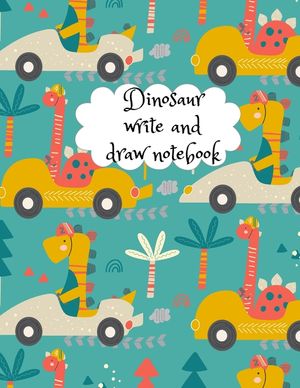 Dinosaur write and draw notebook image number 0