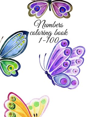 Numbers coloring book 1-100 image number 0