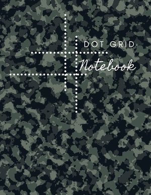 Dot Grid Notebook: Army Design Dotted Notebook/JournalLarge (8.5 x 11) Dot Grid Composition Notebook image number 0