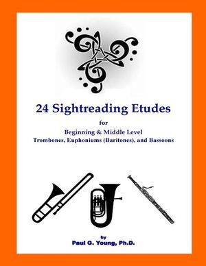 24 Sightreading Etudes: for Beginning and Middle Level Trombones, Euphoniums (Bar image number 0