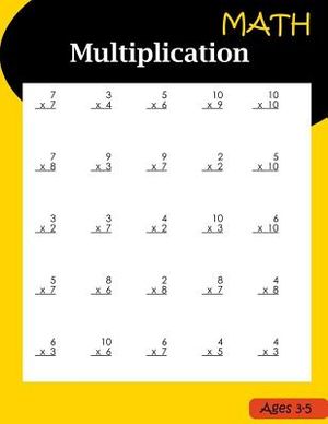 Math Multiplication Ages 3-5: Basic Workbook Multiplication image number 0