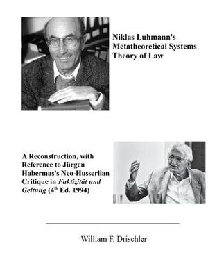 Niklas Luhmann's Metatheoretical Systems Theory of Law: A Reconstruction, with Reference to Juergen Habermas' Neo-Husserlian Critique in FAKTIZITAET U image number 0