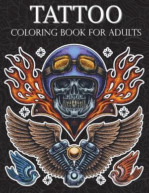 Tattoo Coloring Book: Hand-Drawn Set of Old School Stress Relieving, Relaxing and Inspiration Adult (Adult Coloring Pages) image number 0