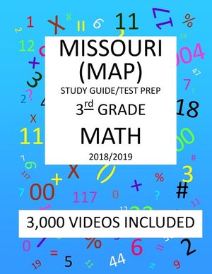 3th Grade MISSOURI MAP, 2019 MATH, Test Prep: : 3rdh Grade MISSOURI ASSESSMENT PROGRAM TEST 2019 MATH Test Prep/Study Guide image number 0
