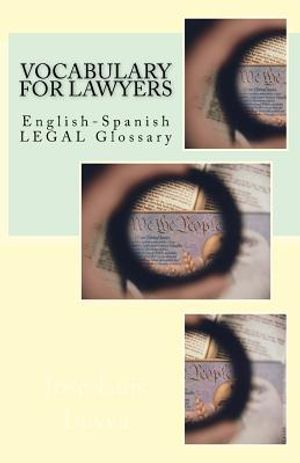Vocabulary for Lawyers: English-Spanish Legal Glossary image number 0
