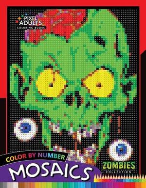 Color by Number Mosaics: Zombie Collection Pixel for Adults Stress Relieving Design Puzzle Quest image number 0