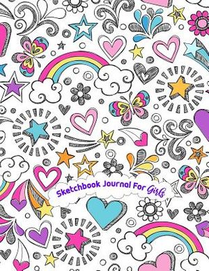 Sketchbook Journal for Girls: 110 Pages, White Paper, Sketch, Doodle and Draw image number 0