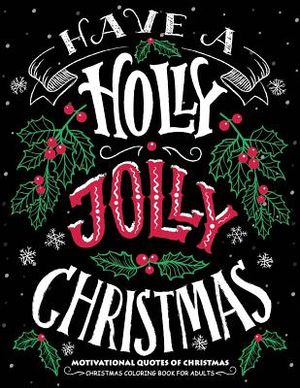 Motivational Quotes of Christmas: Merry Christmas Coloring Book for Adults image number 0