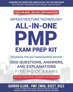 All-In-One PMP(R) EXAM PREP Kit,1300 Question, Answers, and Explanations, 240 Plus Flashcards, Templates and Pamphlet Updated for Jan 2021 Exam: Based image number 0