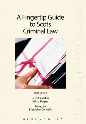 A Fingertip Guide to Scots Criminal Law image number 0