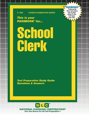 School Clerk: Passbooks Study Guide image number 0