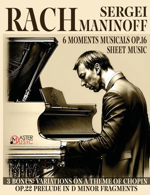 Sergei Rachmaninoff: 6 Moments Musicals Op.16 3 Bonus: Variations on a Theme of Chopin Op.22 Prelude image number 0
