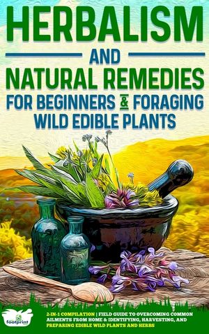 Herbalism and Natural Remedies for Beginners & Foraging Wild Edible Plants: 2-in-1 Compilation - Field Guide to Healing Common Ailments from Home & Id image number 0