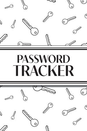 Password Tracker (White Keys): 6"x9" Alphabetical Password Logbook for Easy Organization image number 0