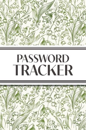 Password Tracker (Lily of the Valley: 6"x9" Alphabetical Password Logbook for Easy Organization image number 0