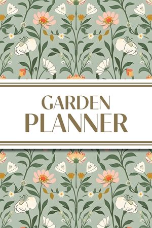 Garden Planner (Cottagecore Spring Mirrored Pattern): 6"x9" Yearly Garden Planning Journal with Layout Grids, Plant Inventory, Seed & Treatment Tracke image number 0