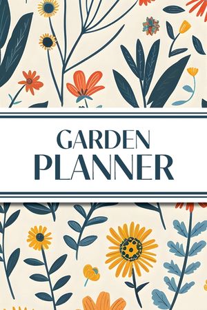 Garden Planner (Illustrated Wildflowers): 6"x9" Yearly Garden Planning Journal with Layout Grids, Plant Inventory, Seed & Treatment Trackers, Monthly image number 0