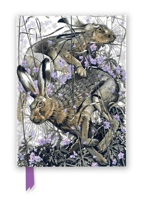 Martin Truefitt-Baker: Hares in Meadow Cranesbill (Foiled Journal) image number 0