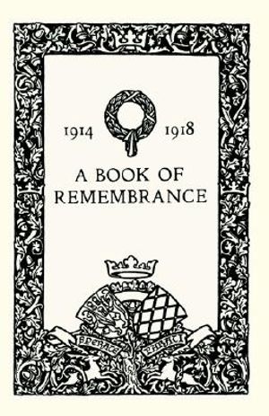 Book of Remembrance 1914 1918(watford Grammar School ) image number 0