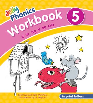 Jolly Phonics Workbook 5: In Print Letters (American English Edition) image number 0