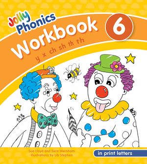 Jolly Phonics Workbook 6: In Print Letters (American English Edition) image number 0