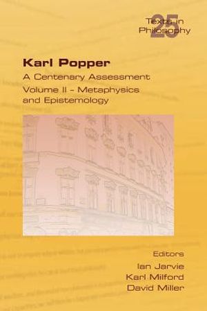Karl Popper. A Centenary Assessment. Volume II - Metaphysics and Epistemology image number 0