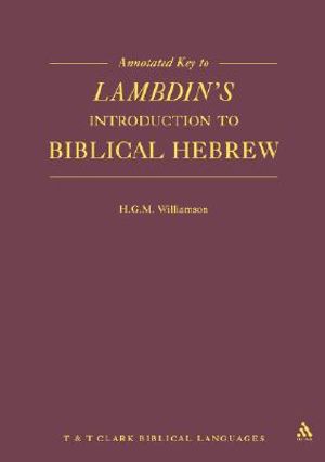 Annotated Key to Lambdin's Introduction to Biblical Hebrew image number 0