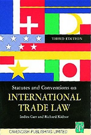 Statutes on International Trade 3/E image number 0