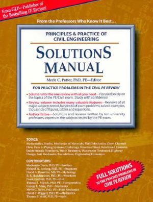 Solutions Manual: Principles & Practice of Civil Engineering image number 0