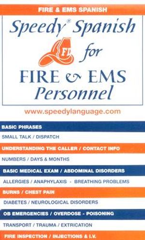Speedy Spanish for Fire & EMS Personnel image number 0