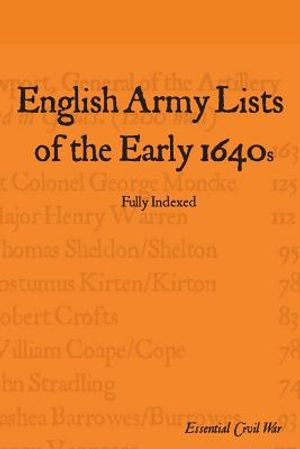 English Army Lists of the Early 1640s image number 0