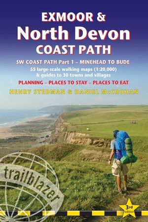 Exmoor & North Devon Coast Path: British Walking Guide: SW Coast Path Part 1 - Minehead to Bude: 55 Large-Scale Walking Maps (1:20,000) & Guides to 30 image number 0