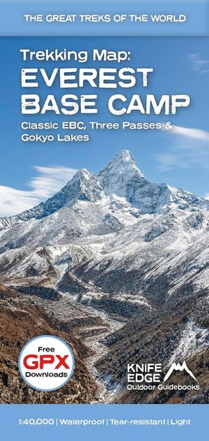 Everest Base Camp Trekking Map: Classic Ebc, Three Passes & Gokyo Lakes image number 0