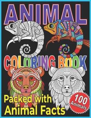 Animal Coloring Book: Animal Coloring Book For Kids. A Color, Discover, and Learn Coloring Book. image number 0