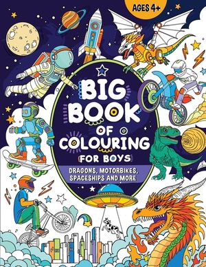 Big Book of Colouring for Boys: For Children Ages 4+ image number 0
