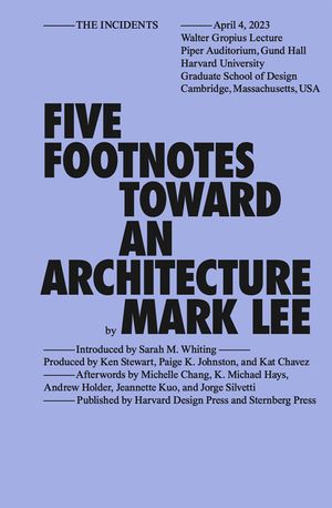Five Footnotes Toward an Architecture image number 0